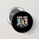 Eggs Ray Vision Happy Easter Day Xray Technician R Ronde Button 5,7 Cm (Voorkant /achterkant)