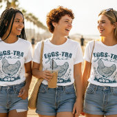 Eggs-tra Grace Easter Chicken Christian Pun Faith Tri-Blend Shirt