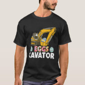 Eggscavator Construction Truck Easter Sunday Egg T-shirt (Voorkant)