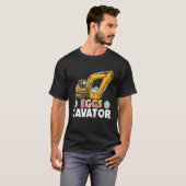 Eggscavator  Construction Truck Easter Sunday Egg  T-shirt (Voorkant volledig)