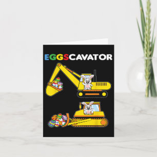 Eggscavator Easter Bunny Rabbit Egg Heavy Kaart