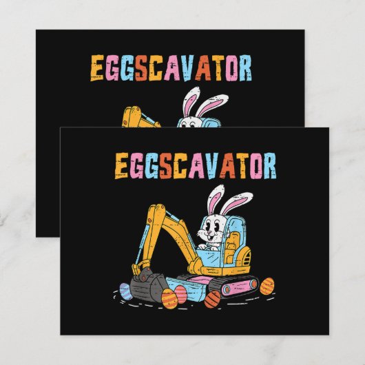 Eggscavator Easter eiershuntconstructietransport (Voorkant / Achterkant)