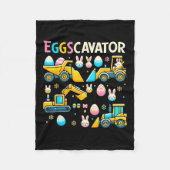 Eggscavator Easter eiershuntconstructietransport Fleece Deken (Voorkant)