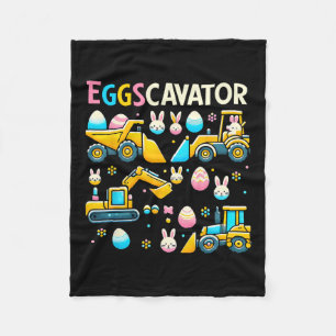 Eggscavator Easter eiershuntconstructietransport Fleece Deken