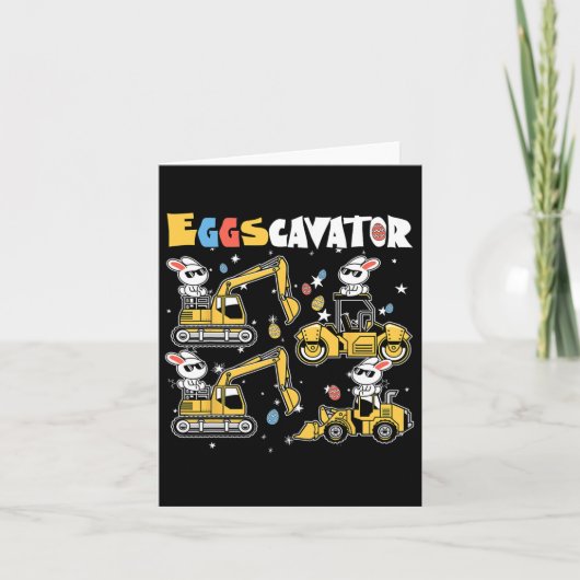 Eggscavator Easter eiershuntconstructietransport Kaart (Voorkant)
