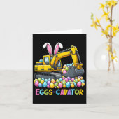 Eggscavator Easter eiershuntconstructietransport Kaart (Gele Bloem)