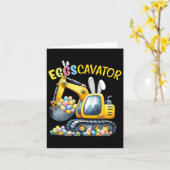 Eggscavator Easter eiershuntconstructietransport Kaart (Gele Bloem)