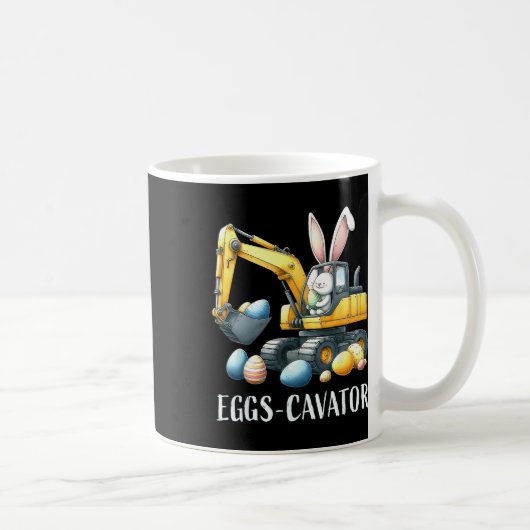 Eggscavator Easter eiershuntconstructietransport Koffiemok (Rechts)