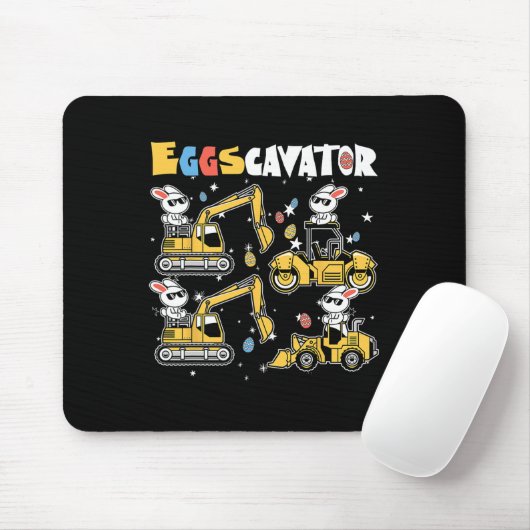 Eggscavator Easter eiershuntconstructietransport Muismat (Met muis)