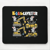 Eggscavator Easter eiershuntconstructietransport Muismat (Voorkant)