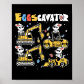 Eggscavator Easter eiershuntconstructietransport Poster (Voorkant)
