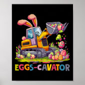 Eggscavator Easter eiershuntconstructietransport Poster (Voorkant)