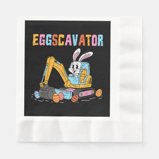 Eggscavator Easter eiershuntconstructietransport Servet (Voorkant)
