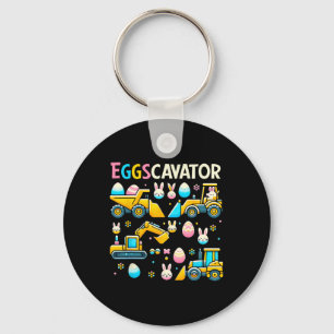 Eggscavator Easter eiershuntconstructietransport Sleutelhanger