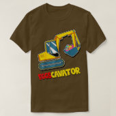 EggsCavator Easter Excavator Hunting Egg Boys Kind T-shirt (Design voorkant)