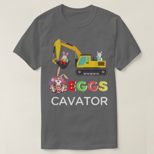 EGGSCAVATOR Eggs Cavator Kinderen Toddlers snuffel T-shirt (Design voorkant)