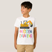 EggsCavator Excavator Easter Egg Hunt T-shirt (Voorkant volledig)