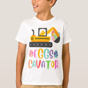 EggsCavator Excavator Easter Egg Hunt T-shirt