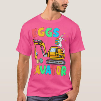 Eggscavator Funny Pasen Graafmachine Ei Jacht Tod T-shirt