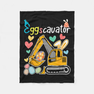 Eggscavator Paaseierjacht Bouwwagens GI Fleece Deken
