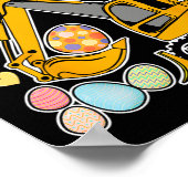 Eggscavator Paaseierjacht Bouwwagens GI Poster (Hoek)
