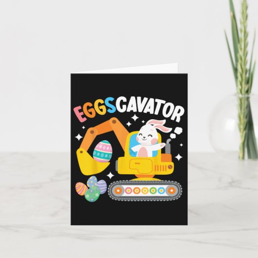 Eggscavator Paaseierjacht constructie vrachtwagen Kaart (Voorkant)