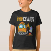 Eggscavator Paasgraafmachine Bouw T-shirt (Voorkant)