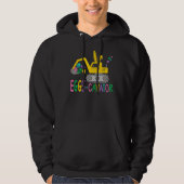 Eggscavator Pasen Kinder peuters Leuke Paasei H Hoodie (Voorkant)