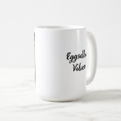 Eggsellent Vibes! | kleurrijke Chicken Art Koffiemok (Voorkant rechts)