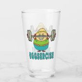 Eggsercise Egg Pun Oefening Glas (Achterkant)