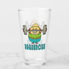 Eggsercise Egg Pun Oefening Glas