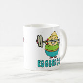Eggsercise Egg Pun Oefening Koffiemok (Voorkant rechts)