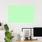 Eggshell Blue Green Pastel Color Background Poster (Thuiskantoor)