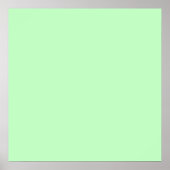 Eggshell Blue Green Pastel Color Background Poster (Voorkant)