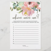 Eggshell Blush Bloemenspel Waar Waren We Flyer (Voorkant)
