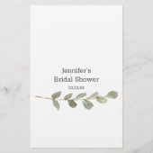 Eggshell Blush Floral Game die Bride Best kent Flyer (Achterkant)