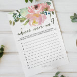Eggshell Blush Floral Game waar we waren Flyer<br><div class="desc">Waar waren we vrijgezellenfeest? Elegant Waterverf Eggshell en Blush Floral. Overeenkomende objecten om je collectie te voltooien zijn beschikbaar in onze Zazzle winkel!</div>