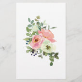 Eggshell Blush Floral game Whit in je tas Flyer (Achterkant)