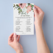 Eggshell Blush Floral game Whit in je tas Flyer (Hand)