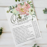 Eggshell Blush roze rozen vlam onder Flyer<br><div class="desc">Over of onder vrijgezellenfeest game. Elegant Waterverf Eggshell en Blush Floral. Overeenkomende objecten om je collectie te voltooien zijn beschikbaar in onze Zazzle winkel!</div>