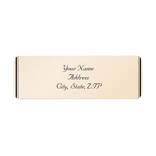Eggshell Elegance retouradres Etiket (Voorkant)