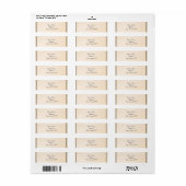 Eggshell Elegance retouradres Etiket (Full Sheet)