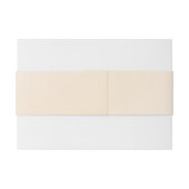 Eggshell Elegance Wedding Belly Band Uitnodigingen Wikkel (Achterkant Voorbeeld)