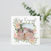 Eggshell en Blush Floral Voeg het Verloving van de (Staand voorkant)