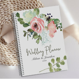 Eggshell en Blush Floral Wedding Planner
