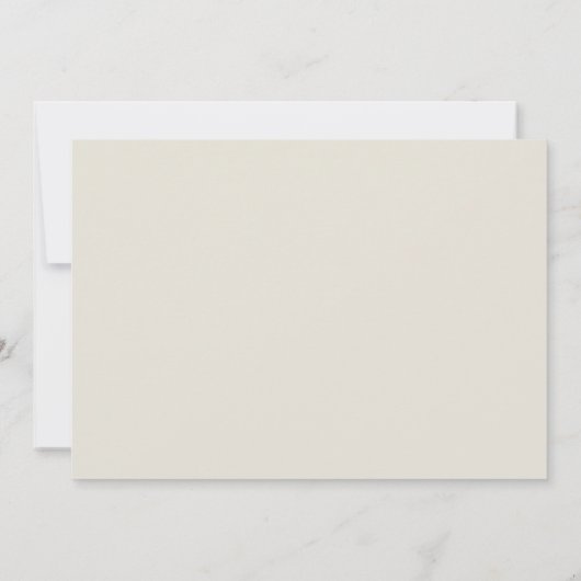 Eggshell & Olive Floral Photo Collage Wedding Kaart (Achterkant)