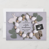 Eggspecting Lente Paaszwangerschap Onthullen Baby Aankondiging (Voorkant)