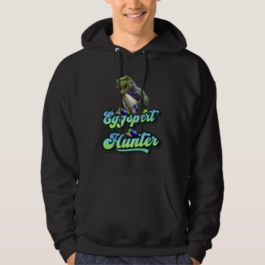 Eggspert Easter Eggs Hunter Easter Dinosaur Egg  1 Hoodie (Voorkant)