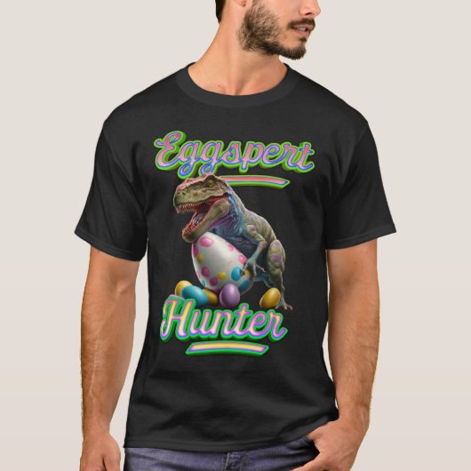 Eggspert Easter Eggs Hunter Easter Dinosaur Egg  5 T-shirt (Voorkant)