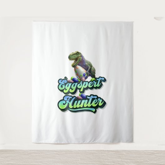 Eggspert Easter Eggs Hunter Easter Dinosaur Egg Wandkleed (Voorkant)